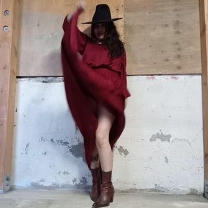 Gorgeous Vintage 1970s Red Gown